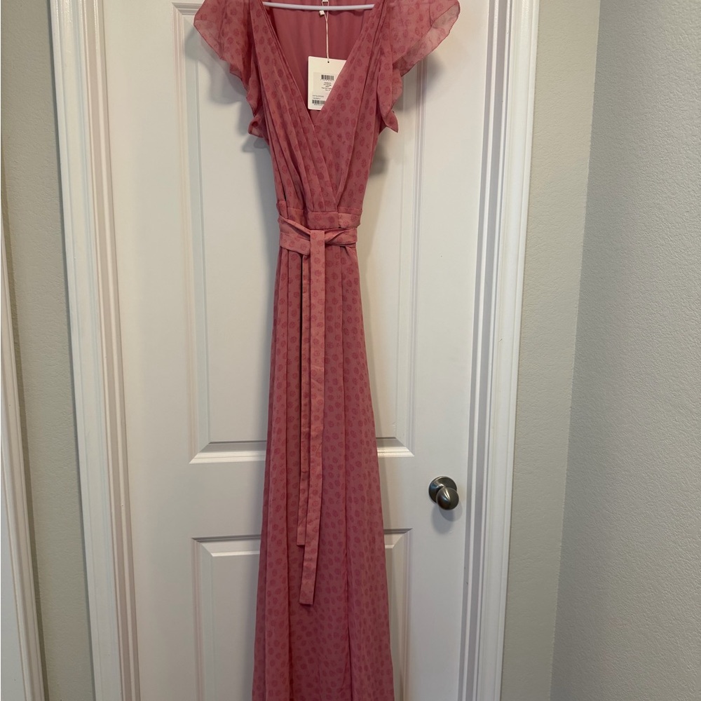 DVF maxi wrap dress NWT